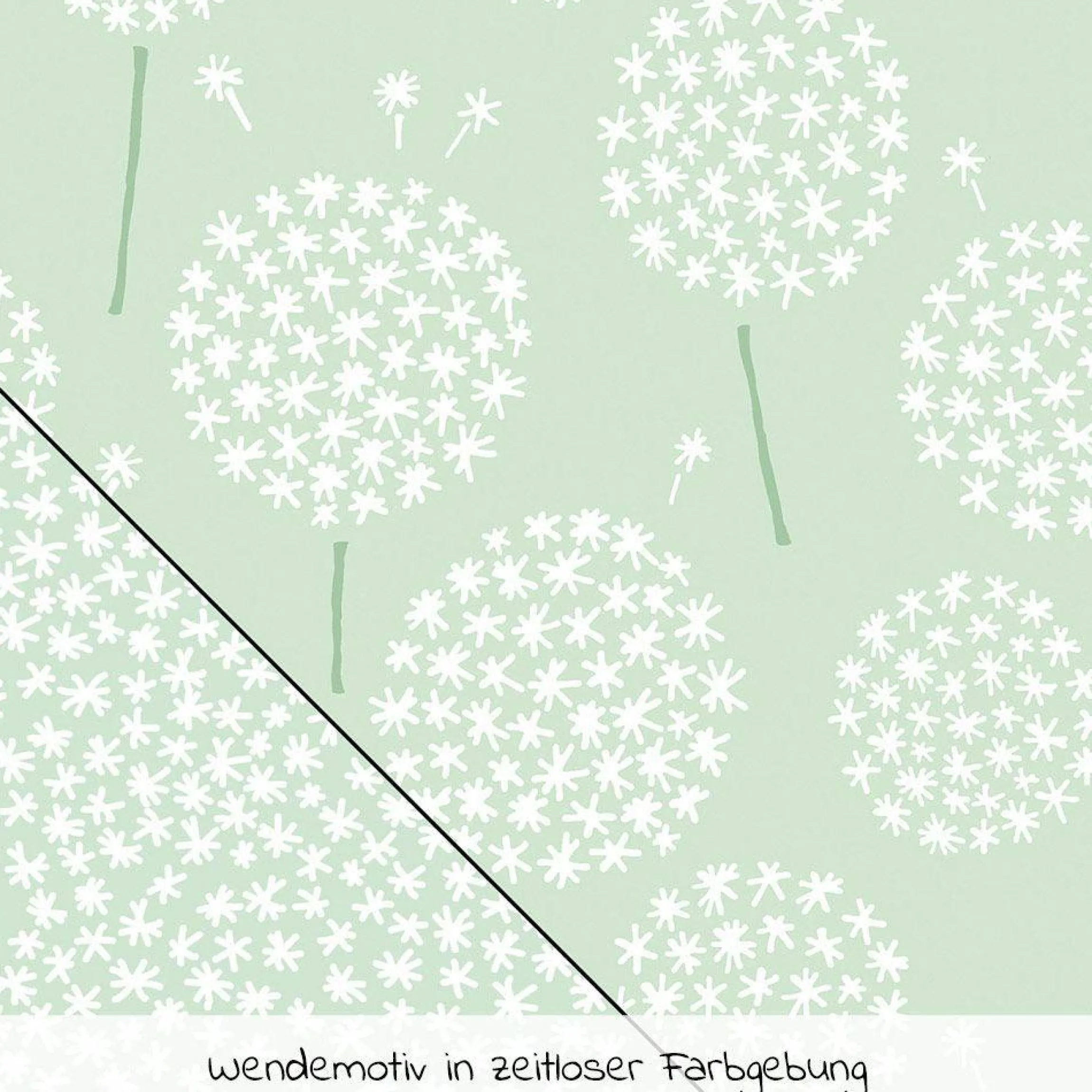 Ersatzbezug für Stillkissen Das Yinnie 135 cm - Pusteblume - Zartgrün