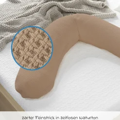 Ersatzbezug für Stillkissen Das Original - Feinstrick 190 cm - Savannah