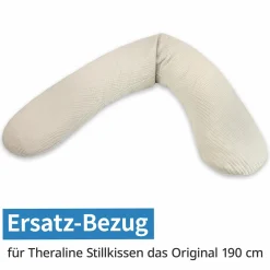Ersatzbezug für Stillkissen Das Original - Musselin 190 cm - Sandbeige