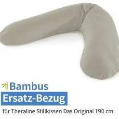 Ersatzbezug für Stillkissen Das Original - Bamboo 190 cm - Lehmgrau