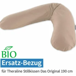 Ersatzbezug für Stillkissen Das Original BIO-Jersey 190 cm - Cappuccino