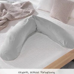 Ersatzbezug für Stillkissen Das Original - Bamboo 190 cm - Grau