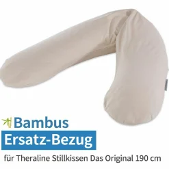 Ersatzbezug für Stillkissen Das Original - Bamboo 190 cm - Kieselgrau