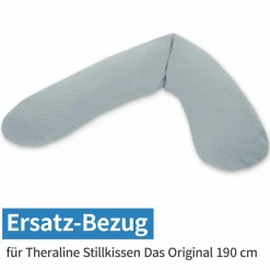 Ersatzbezug für Stillkissen Das Original - Feinstrick 190 cm - Nebelblau