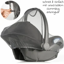 Erstlings-Schutz-Set für Babyschalen mit Insektenschutz & Regenschutz