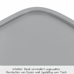 Essbrett und Tisch aus Holz für Alpha Hochstühle (Wooden Tray) - Grau