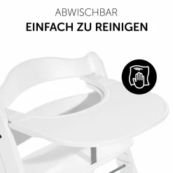 Essbrett und Tisch für Alpha Hochstuhl (Click Tray) - White / Weiss
