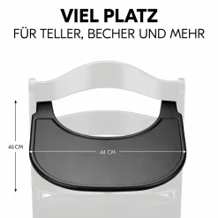 Essbrett und Tisch für Alpha Hochstuhl (Click Tray) - Black / Schwarz