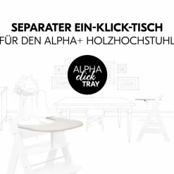 Essbrett und Tisch für Alpha Hochstuhl (Click Tray) - Speckle Beige