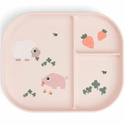 Esslern-Teller mit Unterteilung Foodie - Tiny Farm - Powder