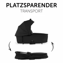 Faltbare Babywanne (Carrycot) für Walk N Care Kinderwagen - Black