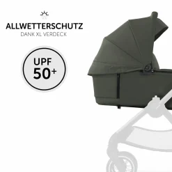Faltbare Babywanne (Carrycot) für Walk N Care Kinderwagen - Dark Olive