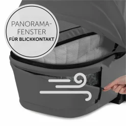 Faltbare Babywanne (Carrycot) für Walk N Care Kinderwagen - Dark Grey