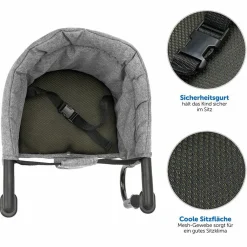 Faltbarer Tischsitz inkl. Tasche - Melange Grau