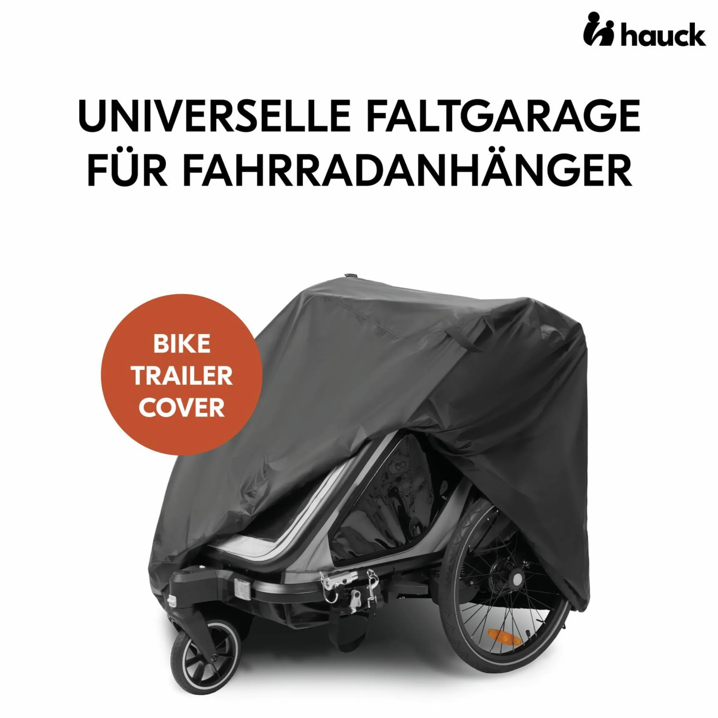 Faltgarage für Fahrradanhänger Bike Trailer Cover - Black