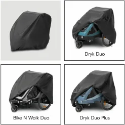 Faltgarage für Fahrradanhänger Bike Trailer Cover - Black