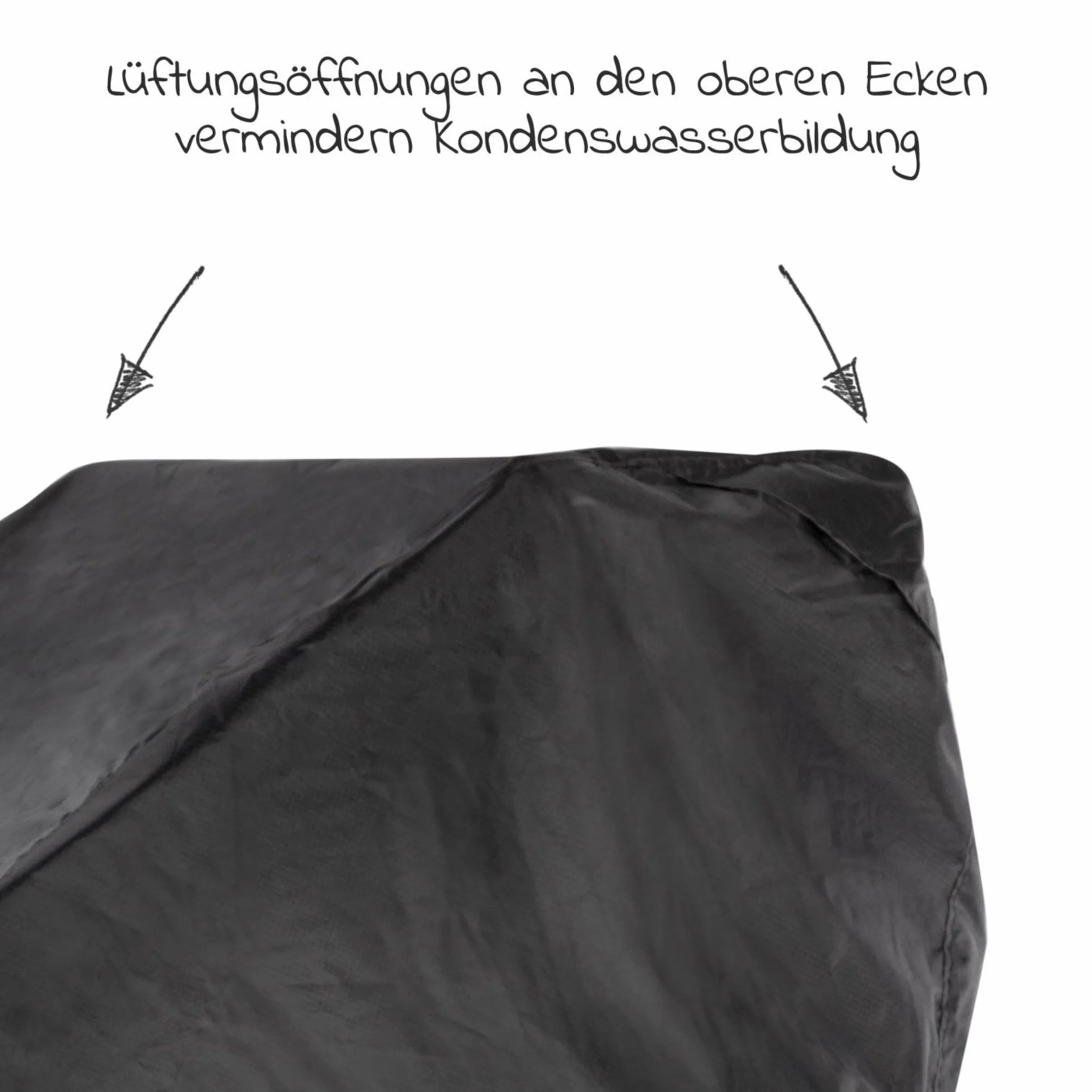 Faltgarage für Qeridoo Fahrradanhänger - Schwarz