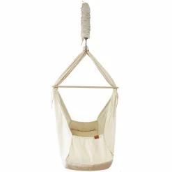 Federwiege Basic ab 5 kg bis 15 kg belastbar mit Bio-Baumwolle inkl. Matratze - Natur
