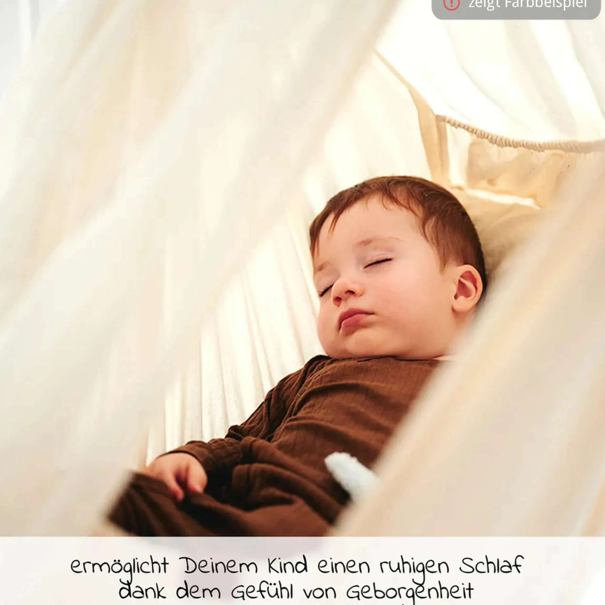 Federwiege Premium ab 5 kg bis 15 kg belastbar mit Bio-Baumwolle inkl. Matratze & Himmel - Grey