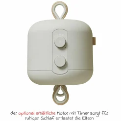 Federwiege Zwillinge Basic ab 5 kg bis 15 kg pro Kind belastbar mit Bio-Baumwolle inkl. Matratze - Natur