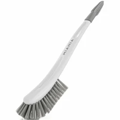 Flaschenbürste mit integrierter Saugerbürste - Grau Weiß