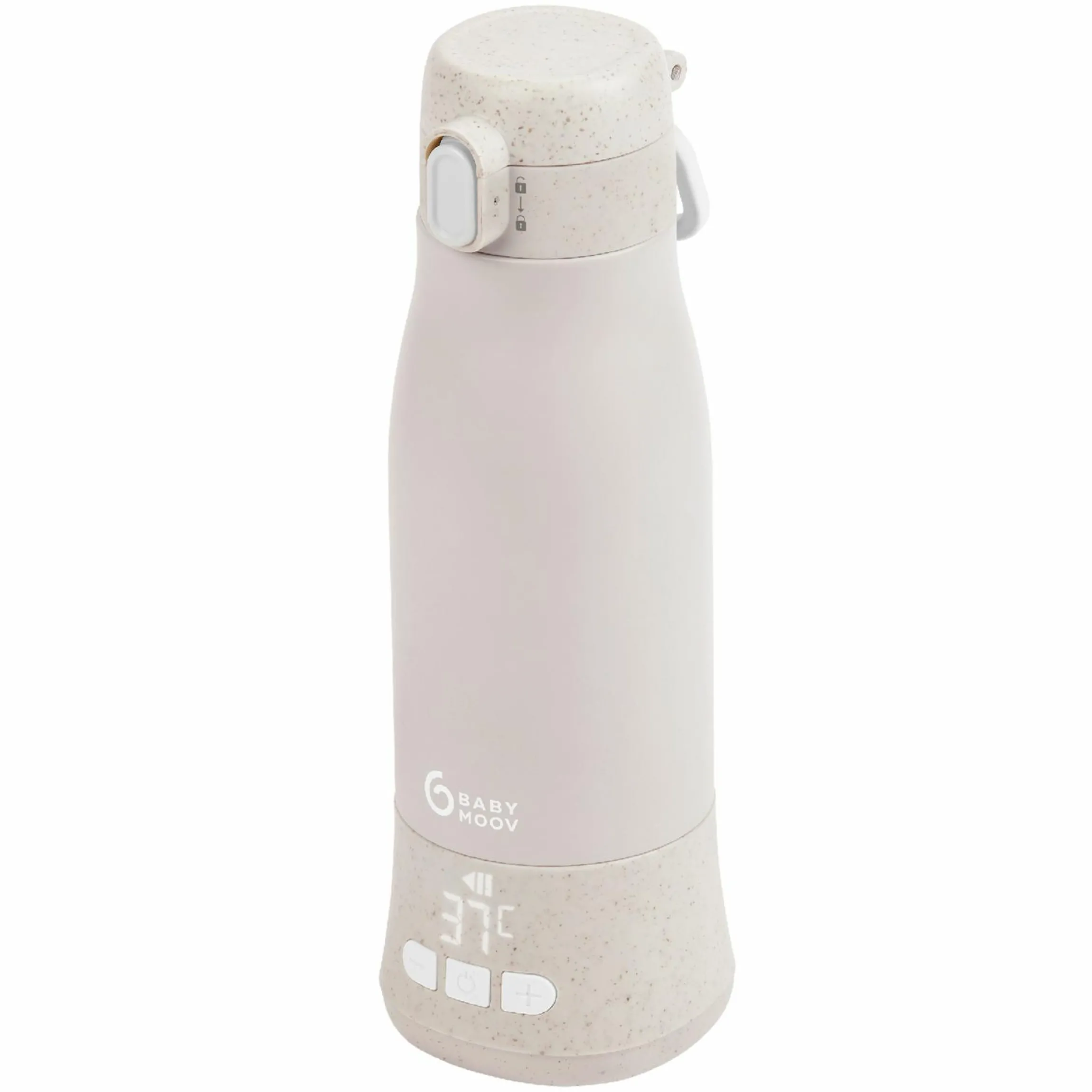 Flaschenwärmer für unterwegs Moov & Feed - Mineral Beige