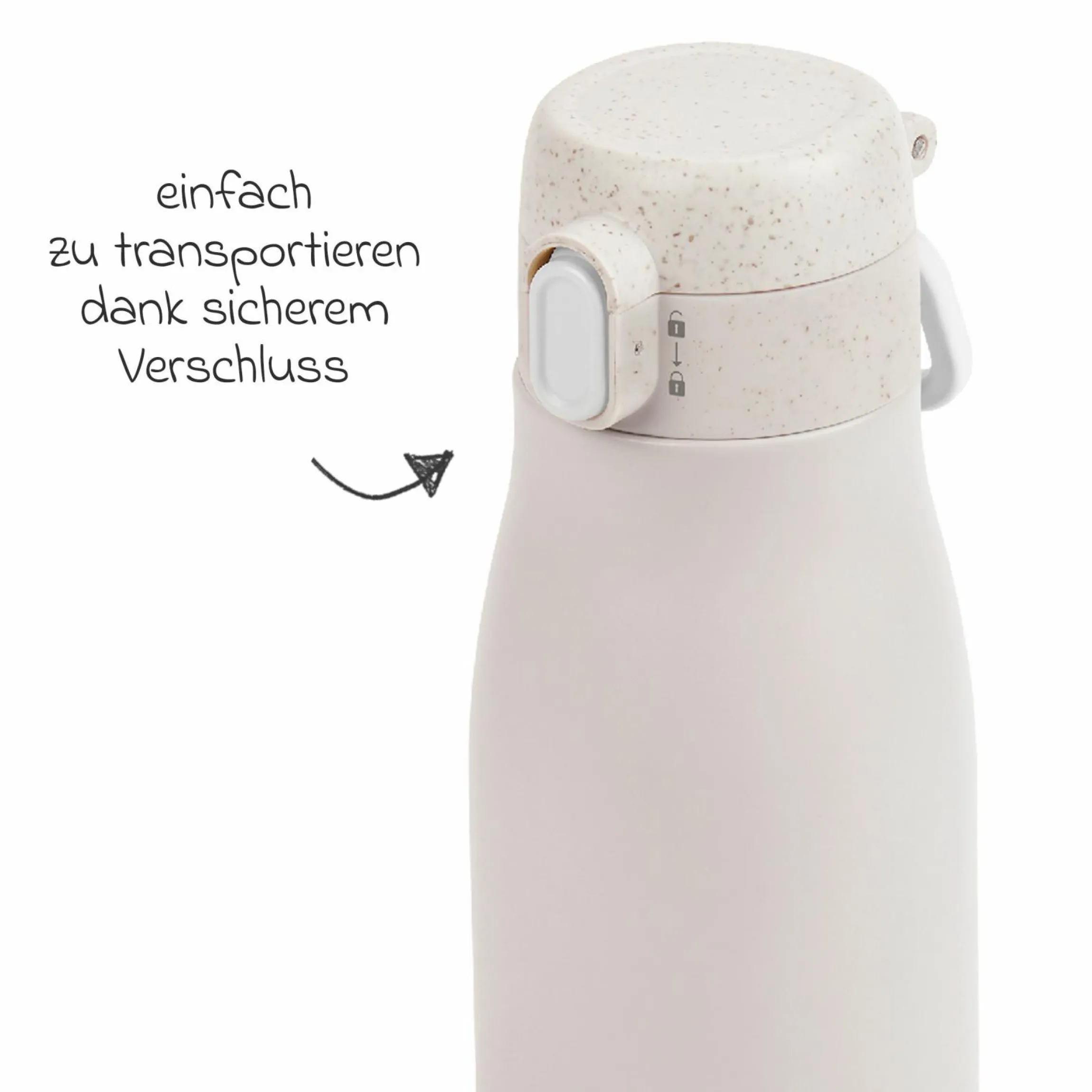Flaschenwärmer für unterwegs Moov & Feed - Mineral Beige
