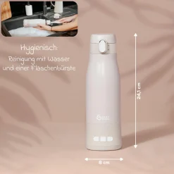 Flaschenwärmer für unterwegs Moov & Feed - Mineral Beige