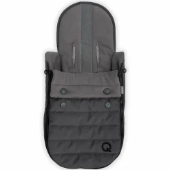 Fleece Fußsack Light für die Babyschale und die Hängematte von Qeridoo - Dungelgrau