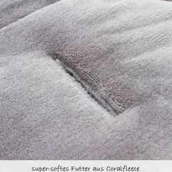Fleece-Fußsack Askja Big - Melange Hellgrau