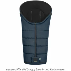 Fleece-Fußsack Benno für Buggy, Sport- und Kinderwagen - Deep Sea