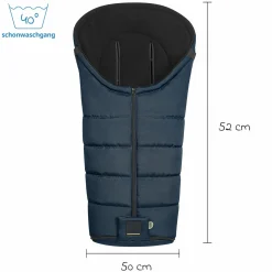 Fleece-Fußsack Benno für Buggy, Sport- und Kinderwagen - Deep Sea