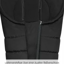 Fleece-Fußsack Benno für Buggy, Sport- und Kinderwagen - Black