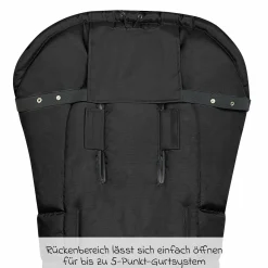 Fleece-Fußsack Benno für Buggy, Sport- und Kinderwagen - Black