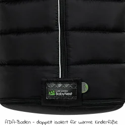 Fleece-Fußsack Carlo für Kinderwagen, Sportwagen & Buggy - Black
