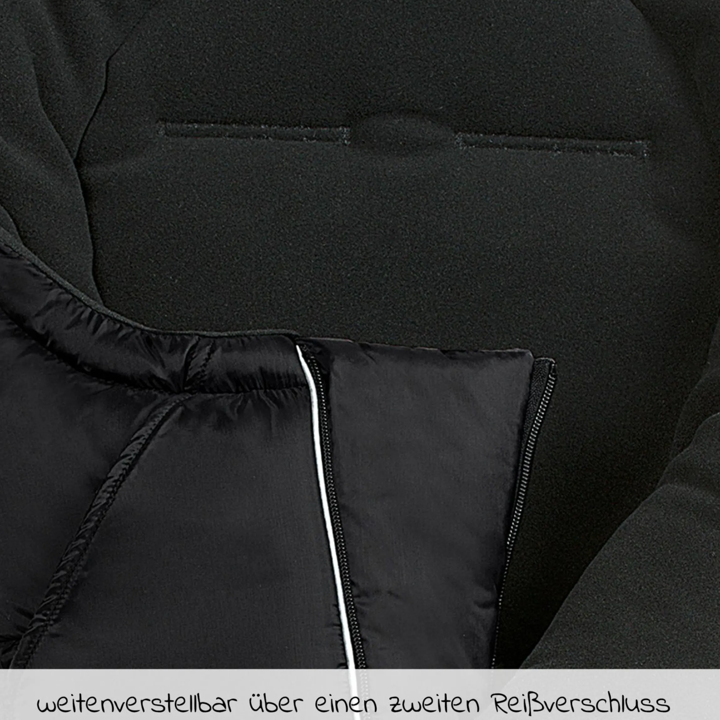 Fleece-Fußsack Carlo für Kinderwagen, Sportwagen & Buggy - Black