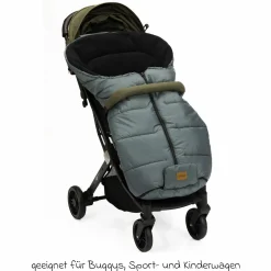 Fleece-Fußsack Eco Big für Buggy, Sport- und Kinderwagen - Dunkelgrau