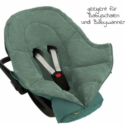 Fleece-Fußsack Gino für Babyschalen & Babywannen - Cosy Green
