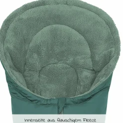 Fleece-Fußsack Gino für Babyschalen & Babywannen - Cosy Green