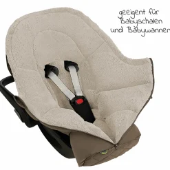 Fleece-Fußsack Gino für Babyschalen & Babywannen - Dark Wood