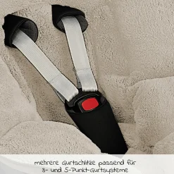 Fleece-Fußsack Gino für Babyschalen & Babywannen - Dark Wood