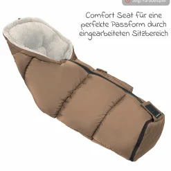 Fleece-Fußsack Gino-cs für Buggy, Sport- und Kinderwagen - Steel Green