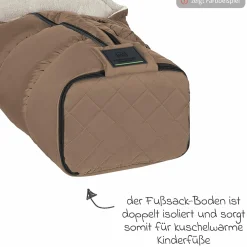 Fleece-Fußsack Gino-cs für Buggy, Sport- und Kinderwagen - Anthrazit