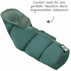 Fleece-Fußsack Gino-cs für Kinderwagen, Sportwagen & Buggy - Cosy Green