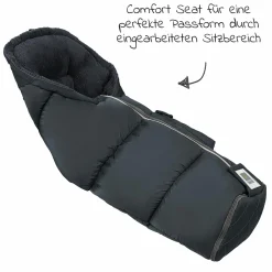 Fleece-Fußsack Gino-cs für Kinderwagen, Sportwagen & Buggy - Anthrazit