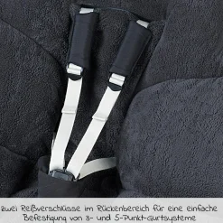 Fleece-Fußsack Gino-cs für Kinderwagen, Sportwagen & Buggy - Anthrazit