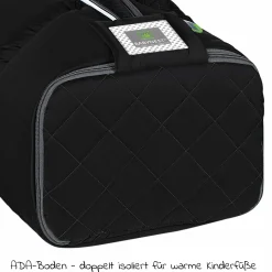 Fleece-Fußsack Gino-cs für Kinderwagen, Sportwagen & Buggy - Black