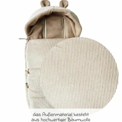 Fleece-Fußsack Hau Kea für Kinderwagen & Buggy - Sand