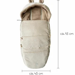 Fleece-Fußsack Hau Kea für Kinderwagen & Buggy - Sand