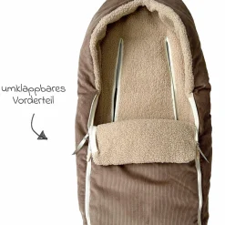 Fleece-Fußsack Hima für Babyschalen & Babywannen - Caribou